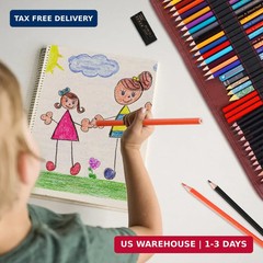 Heshengping Sketching Drawing Art Pencil Kit-50 Piece Set with 24 Color Pencils