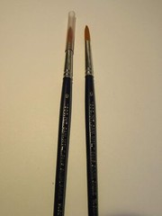 2pcs Tobgi’s Artist Quality Golden Synthetic Sable Round detail brush #9-Germany