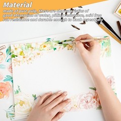 150 Sheets 8.5×11 inch Cotton Watercolor Paper Bulk 230GSM for Painting