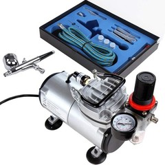 Airbrush Kit with Compressor, Multi-purpose Airbrush Compressor Set, Dual Act…