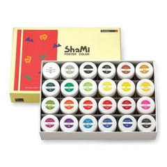 SHINHAN Shami Poster Color Paint 20ml Jar 24 Color Set