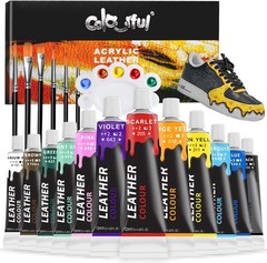 Colorful Acrylic Leather 0.4 Fl Oz (Pack of 12), Classic 12 x 12ml(0.4 fl oz)