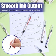Long Head Deep Hole Marker Pens, 5 PCS Long Nib Marker 20mm Quick Dry Waterproof