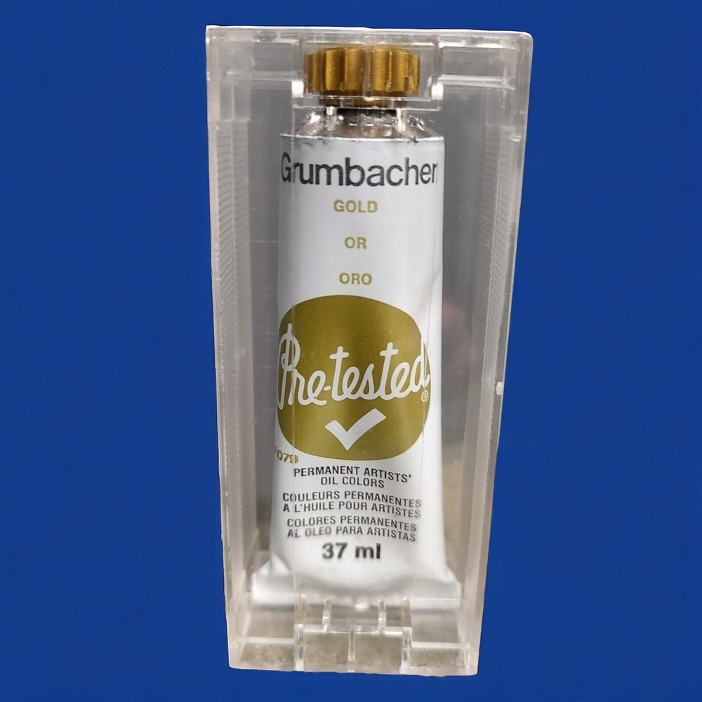Gold P079 Vintage Grumbacher Pre-Tested Unused Permanent Artist Oil Color Paint