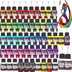 Airbrush Paint – 54 Colors with 2 Airbrush Thinners, Ready to Spray Air Brush…