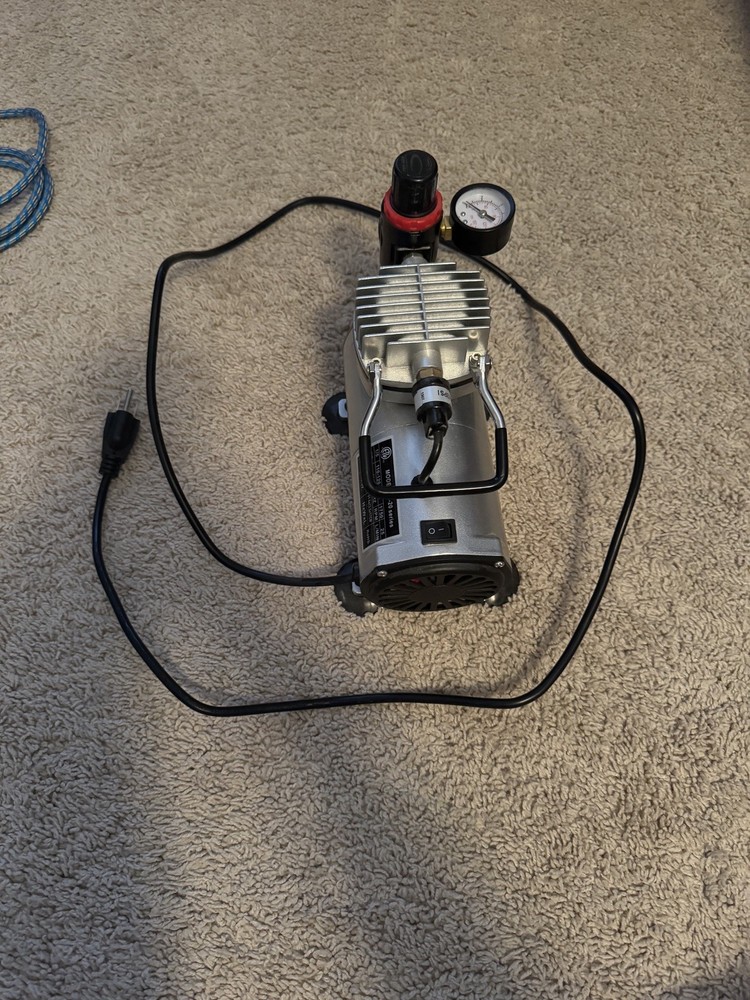 1/5 HP Airbrush Compressor Air Pump with Regulator, Gauge, Water Trap
