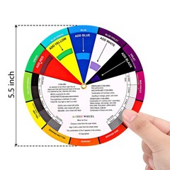 4 Pcs Color Wheel, Paint Mixing 5.5 inches, 9 as shown in the picture