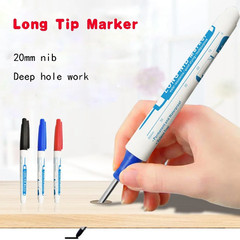 10Pcs/Set 20Mm Deep Hole Long Nib Head Marker for Metal Perforating Pen Waterpro