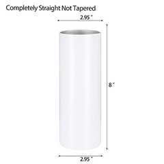 Pack Sublimation Tumblers Bulk Straight Skinny Tumbler Blanks 20oz for Heat 10