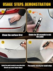Black Touch Up Paint for Cars, Auto Car Paint Touch Up Paint Pen for Deep Scratc