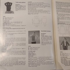 Phentex Fashion Knit Instruction Book 5 Exclusive Patterns Sweaters