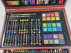 Art 101 156-Piece Artist’s Suite Painting &Drawing Set Crayons Color Pencils Art