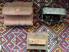 Vintage Carved Wooden and Wood and Metal Textile Wall Clay Stamps India
