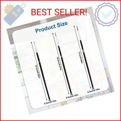 30pcs Detail Paint Brushes, Fine Tip Paint Brush with 3 Sizes #0#00#000 Mini Tin