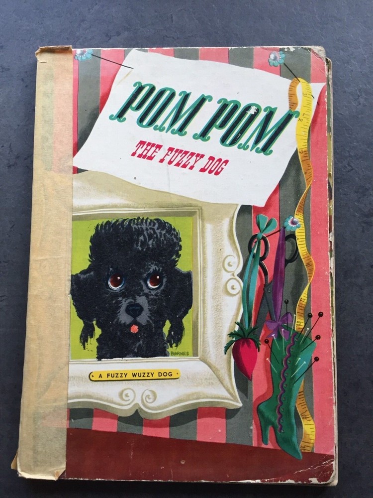 Ephemera Collage Paper Drawing Art Craft Poodle Dog French Fashion Lady Hat 