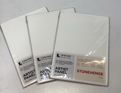 Lot of 3 Legion Stonehenge Oil Aluminum Artist Panel White 5×7