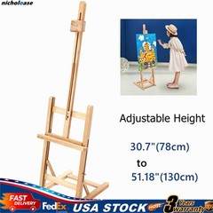 Studio Beechwood Artist Easel Adjustable Drawing Stand Hold Canvas up to 50″