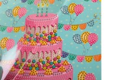 CraftBuddyUS CCK-A124: “Happy Birthday” Crystal Art Card 18x18cm