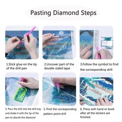 Sun and Moon Diamond Art Painting Kits for Adults, Tarot 5D Diamond Painting