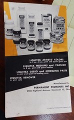 Vtg Permanent Pigments Oil Paints, Red, Yellow, Burnt Umber, catalog, 3 others