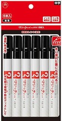 Teranishi Chemical M500-T1-6P Magic ink No.500 6 set black Erasable Refillabl JP