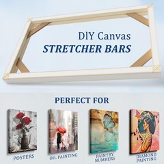 Art Diy Wooden Canvas Stretcher Bars Canvas Frame Kit For Gallery Wraps Sturdy