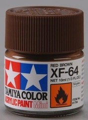 Tamiya #81764 Xf-64 Red Brown Mini 1/3 ounce Free Shipping