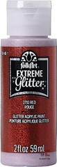 Extreme Acrylic Paint in Assorted Colors (2 2 Fl Oz (Pack of 1) Red Glitter