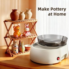 Pottery Wheel for Kids and Beginners – Upgraded with 6″ Grey