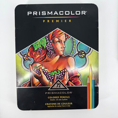 Prismacolor Premier Colored Pencils New 72 Count Metal Tin Soft Core Art Supply