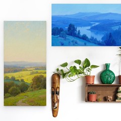 2 Pack Unfinished Wooden Canvas Panels, 6×12 Gallery Birch Wood Panels Kit, 1…