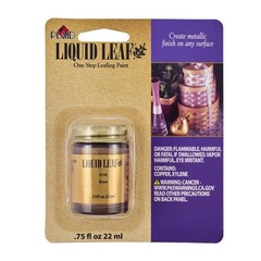Plaid 6150 Paintable Multi Surface Metallic Brass Glaze 0.8 oz. (Pack of 6)