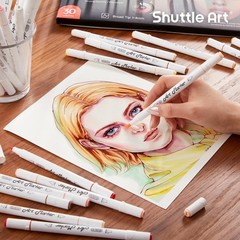 30 Colors Skin Tone&Hair Art Markers, Dual Tip Alcohol Based Flesh Color Mark…