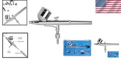 Portable 0.3mm Gravity Feed Airbrush Spray Gun – Complete Kit with Storage