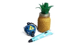 3D Printing Pen W/ Display 3 Colors of PLA Filament Stencil Book Guide & Charger