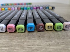 Variety Of 69 Touch Pens Dual Tip (Broad & Fine) Art Marker Colouring Pens