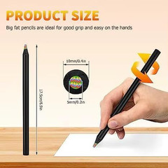 SEQ Rainbow Pencils for Kids 8 Pack Multicolor Magic Color Changing Pencils Blac