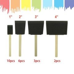Poly Foam Brushes 21Pcs, Sponge Brushes, High Density Foam Paint Brush for Paint