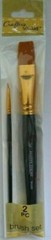 Paint Brushes Crafter’s Square 2 Piece Set Artist Round Wash Master Stroke Wash