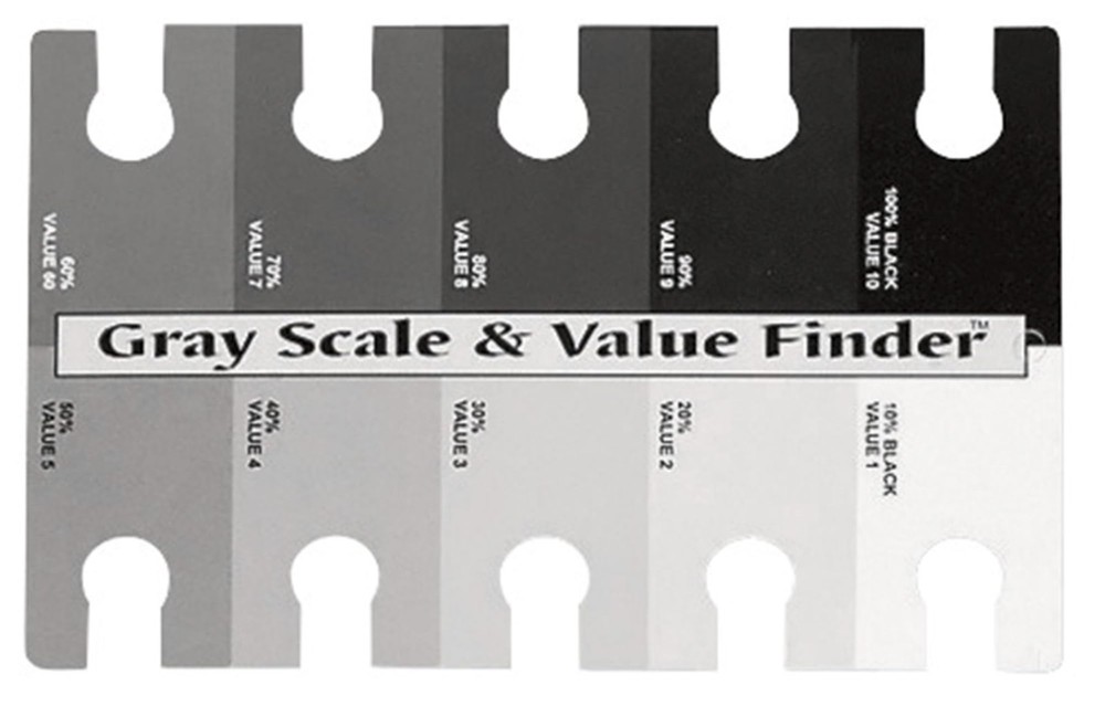 The Company Gray Scale & Value Finder-4″X6″