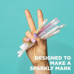 Sakura Gelly Roll Stardust Gel Pens Set of 6 Clear Glitter Ink Bold Point