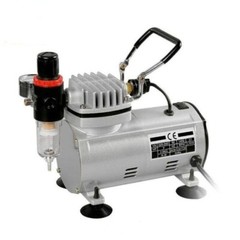 AC-18 Portabl Mini Air Compressor Gravity Feed Dual-Action Piston Air Compressor