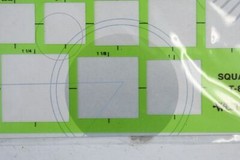 Lot Of 3 Westcott C-Thru Squares Geometric Template 4″x7-1/4″ T-828 39 Openings