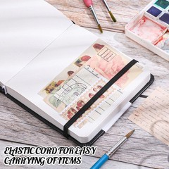 Hardcover Pocket Sketchbook, 5″ x Square Mini 5×5 Inch (80 Sheets ), Black
