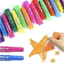 Paint Sticks 24 Colors Neon, Pastel & Metallic, Washable Paint, Non-Toxic NEW