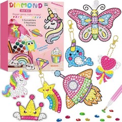 BANBBUR 16 Pcs Gem Art for Kids Age 4-8 8-12,Kids Crafts 5D Small, Sweet