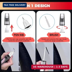 White Frost Tricoat(GP5/WA485B) Touch up Paint for Buick, Quick & Easy Fix for C