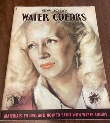Vintage HOW To DO WATER COLORS- Walter Foster Art Instruction Painting Book #5