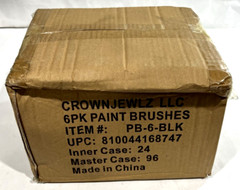 Art Paint Brushes Crafter’s Square 6-Piece PB-6-BLK (Case of 96 6-Packs)