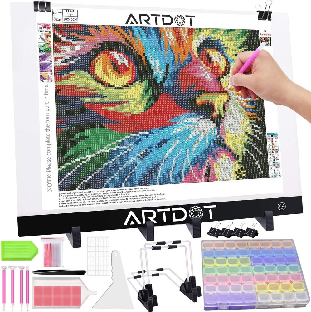 ARTDOT A3 LED Light Pad for Diamond Painting, USB Powered Light Board Kit, NEW